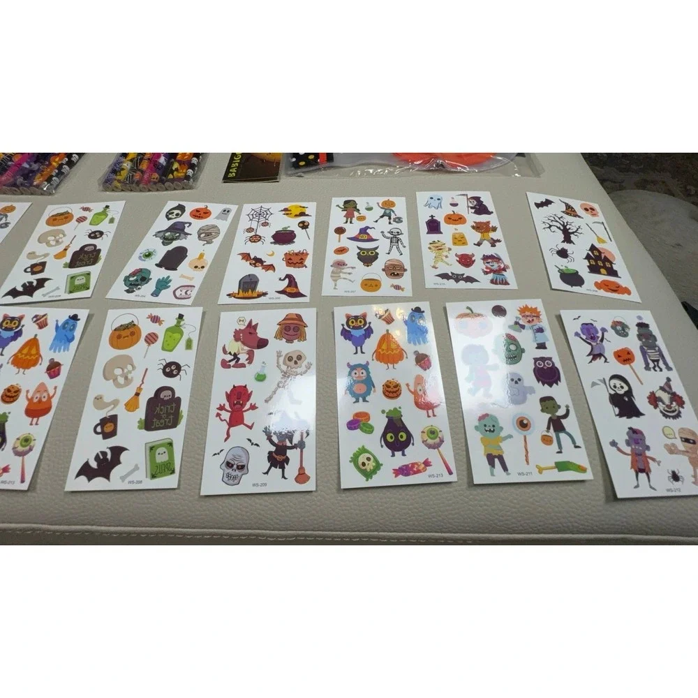 110PCS Halloween Party Favors Supplies Decorations - Trick or Treat Goodies Bag